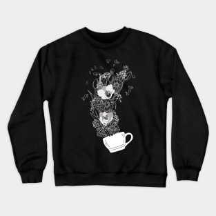 A Cup Of Flowers Crewneck Sweatshirt